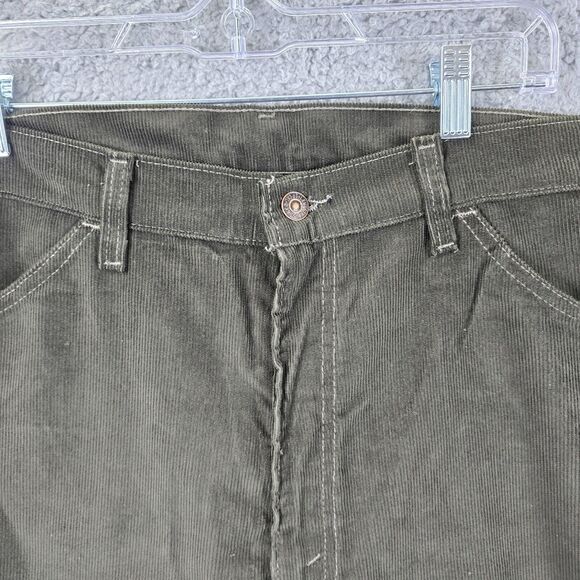 Vintage Levi's 515 Men's Green Straight Leg Jeans 90's Size 38 x 30 - Picture 3 of 13